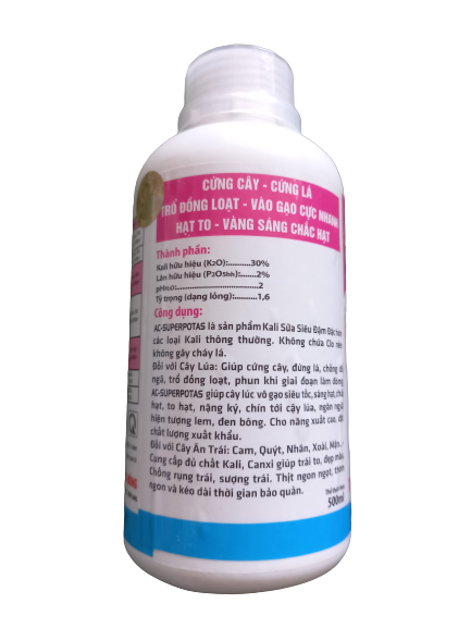Phân kali viên, kali mảnh NANO K++ dạng sữa (chai 500ml)