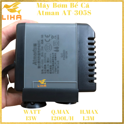 Máy Bơm Nước Atman AT-305S (13W-1200L/H - 1.3M) - Máy Bơm Nước Hồ Cá