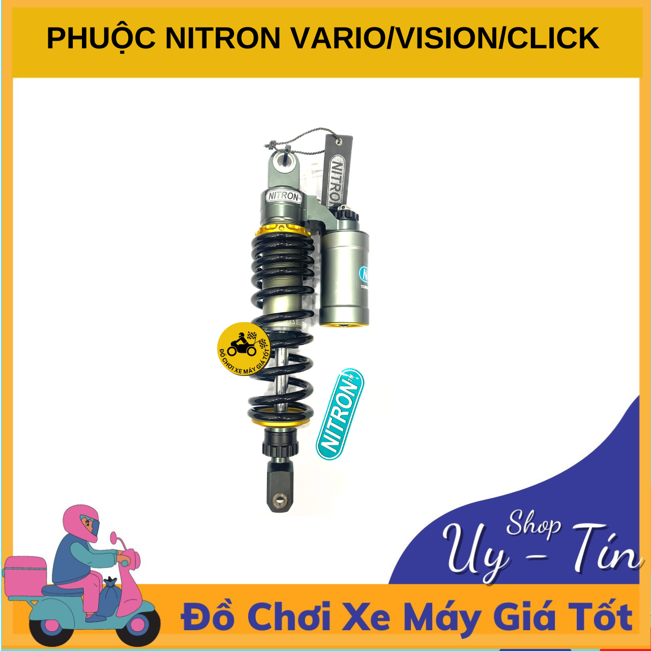 PHUỘC KIỂU NITRON CHO HONDA VARIO/VISION/CLICK 330MM