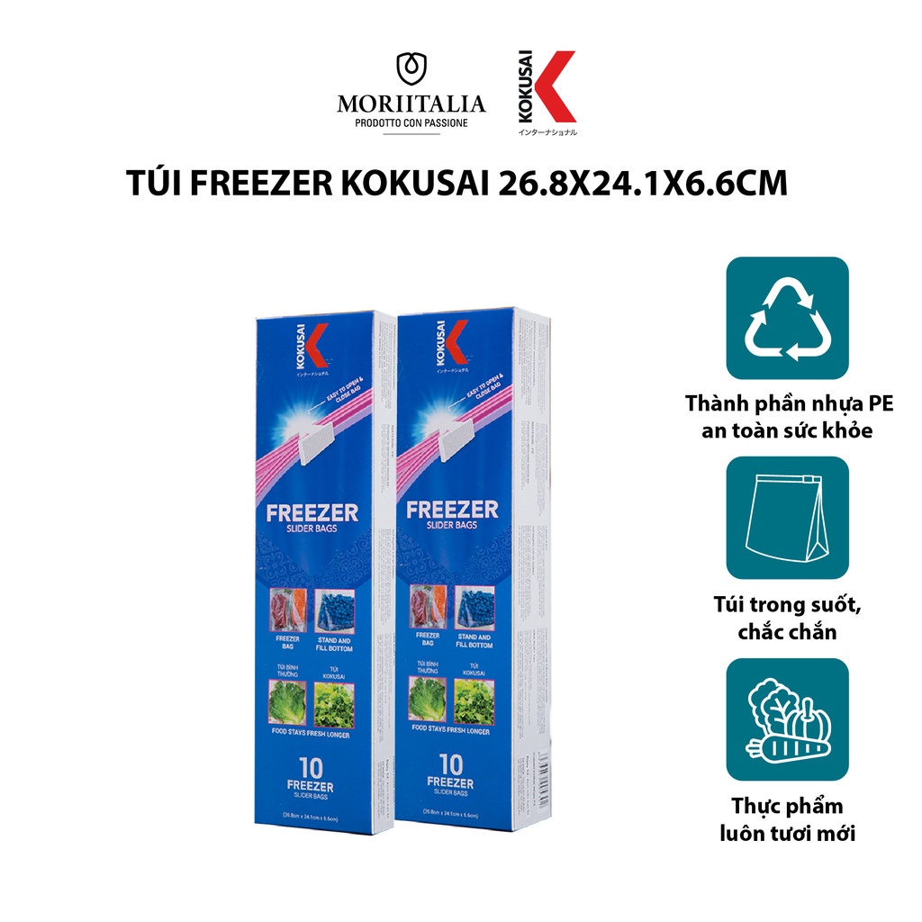 Túi Freezer Kokusai đựng thực phẩm đa dụng Moriitalia TZIP00005302