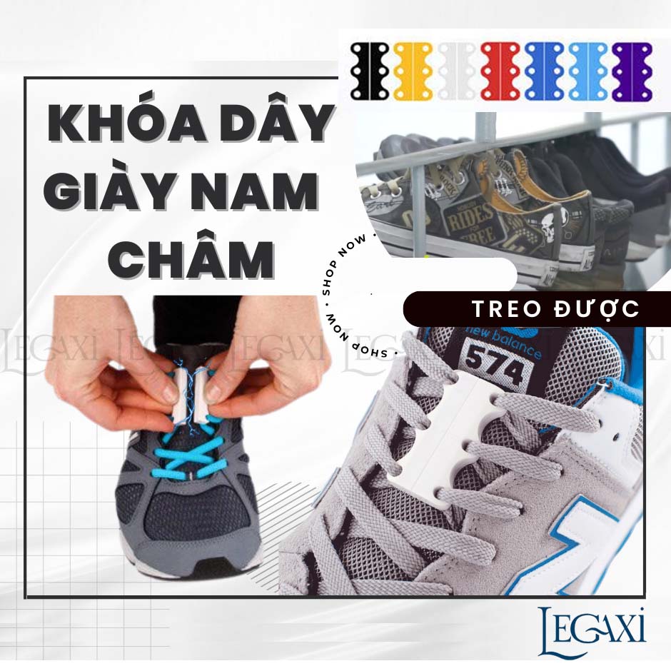 Khóa Giày Nam Châm Buộc Giày Tiện Lợi Legaxi