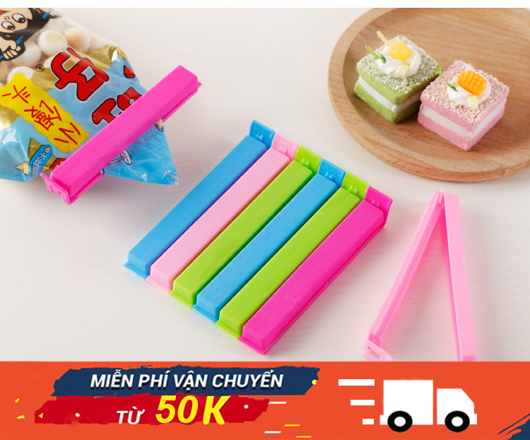 Combo 5 clip mouth bag food storage bag