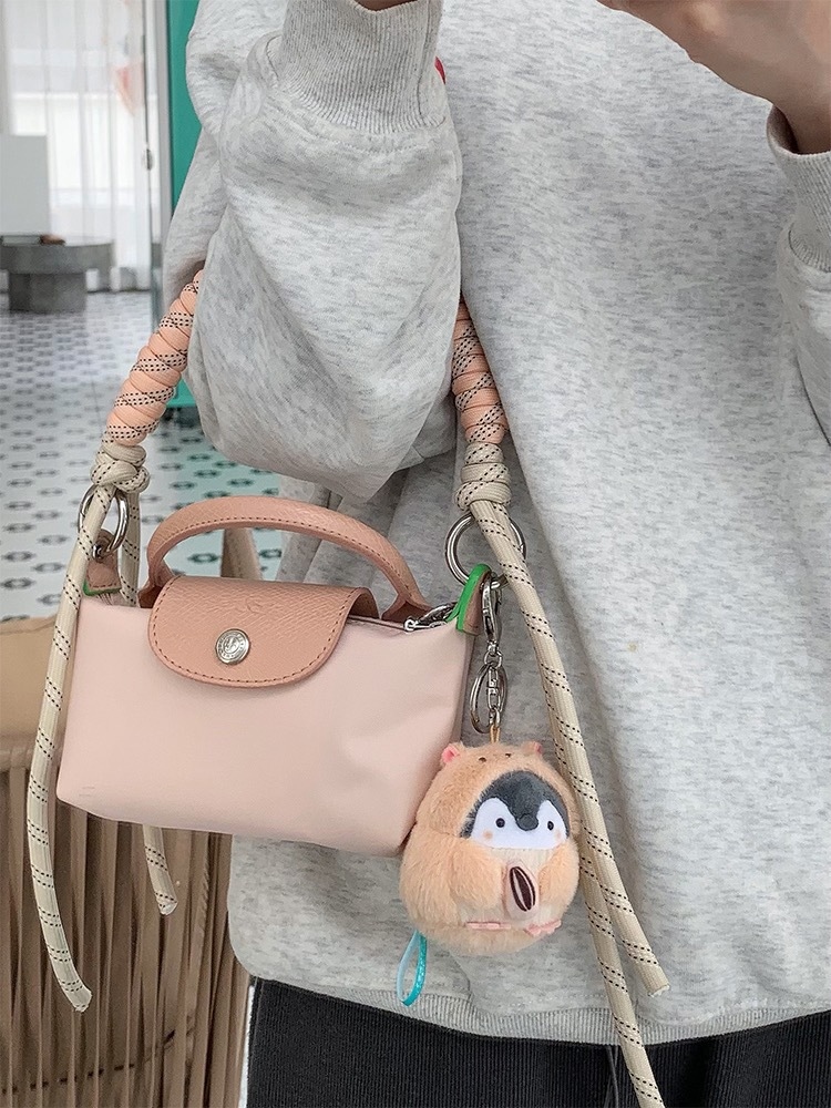 Originality hand workshop Evelyn mini package braided rope with modified handbag martial bag straps underarm bag chain accessories