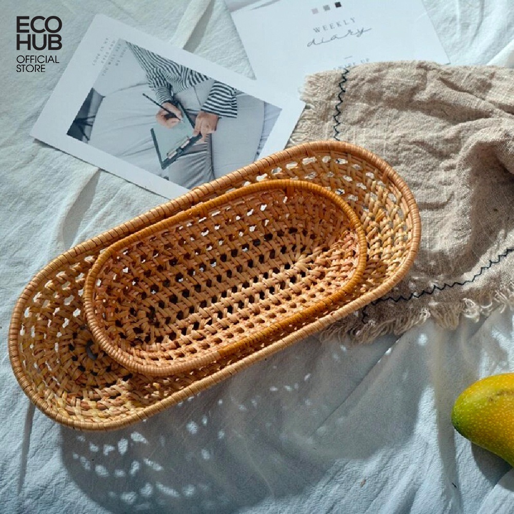 Khay mây đựng bánh mì, khay mây Oval, Hàng thủ công