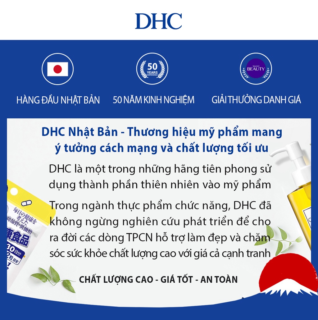 Viên uống bổ sung Vitamin C DHC Nhật Bản