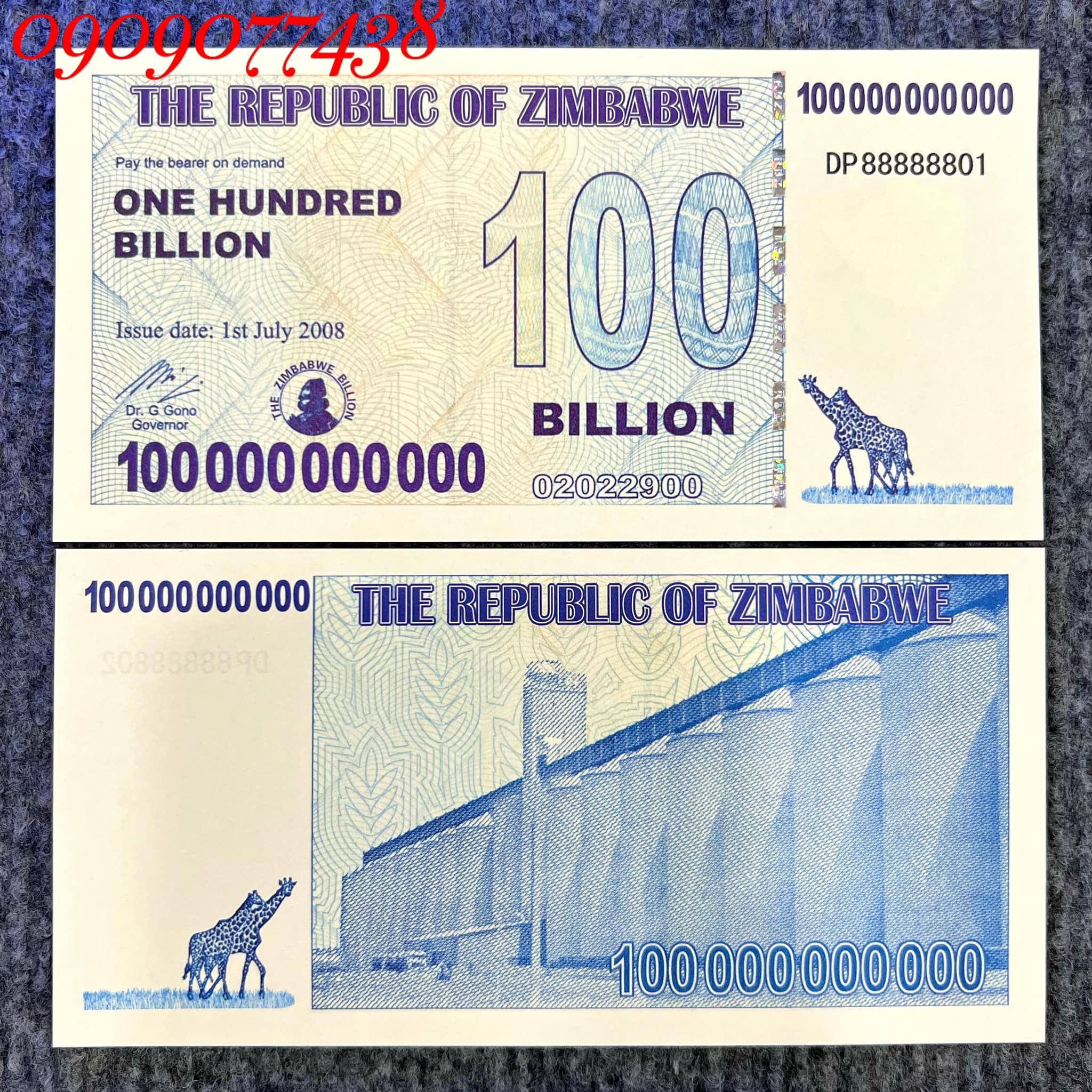 Zimbabwe kỷ niệm mệnh giá khủng sưu tầm, biếu tặng độc đáo