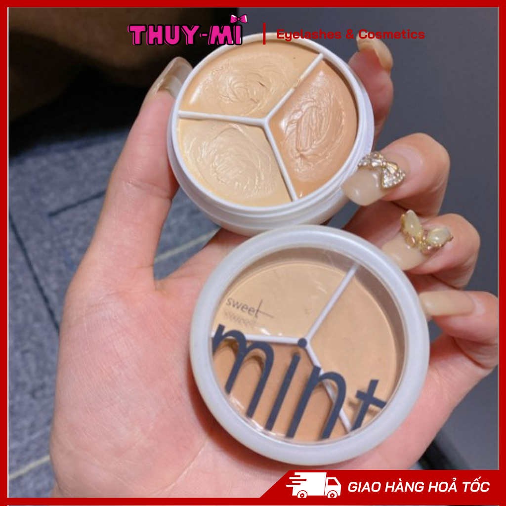 Kem che khuyết điểm 3 ô sweet mint