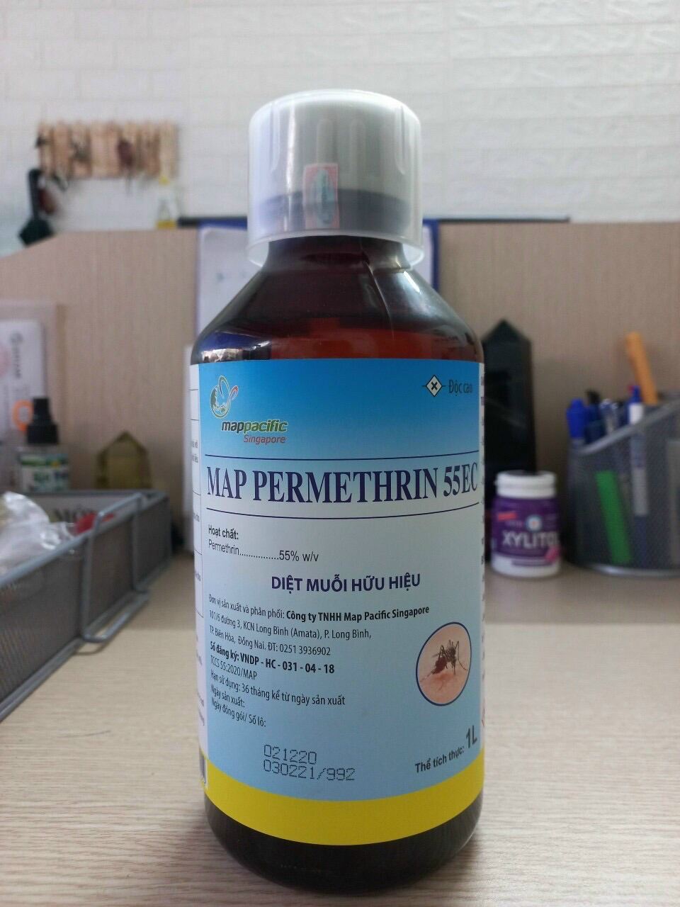 Thuốc diệt muỗi Map Permethrin 55e chai 1000ml hiệu quả, không mùi, diệt gián, ruồi, kiến ba khoang, côn trùng