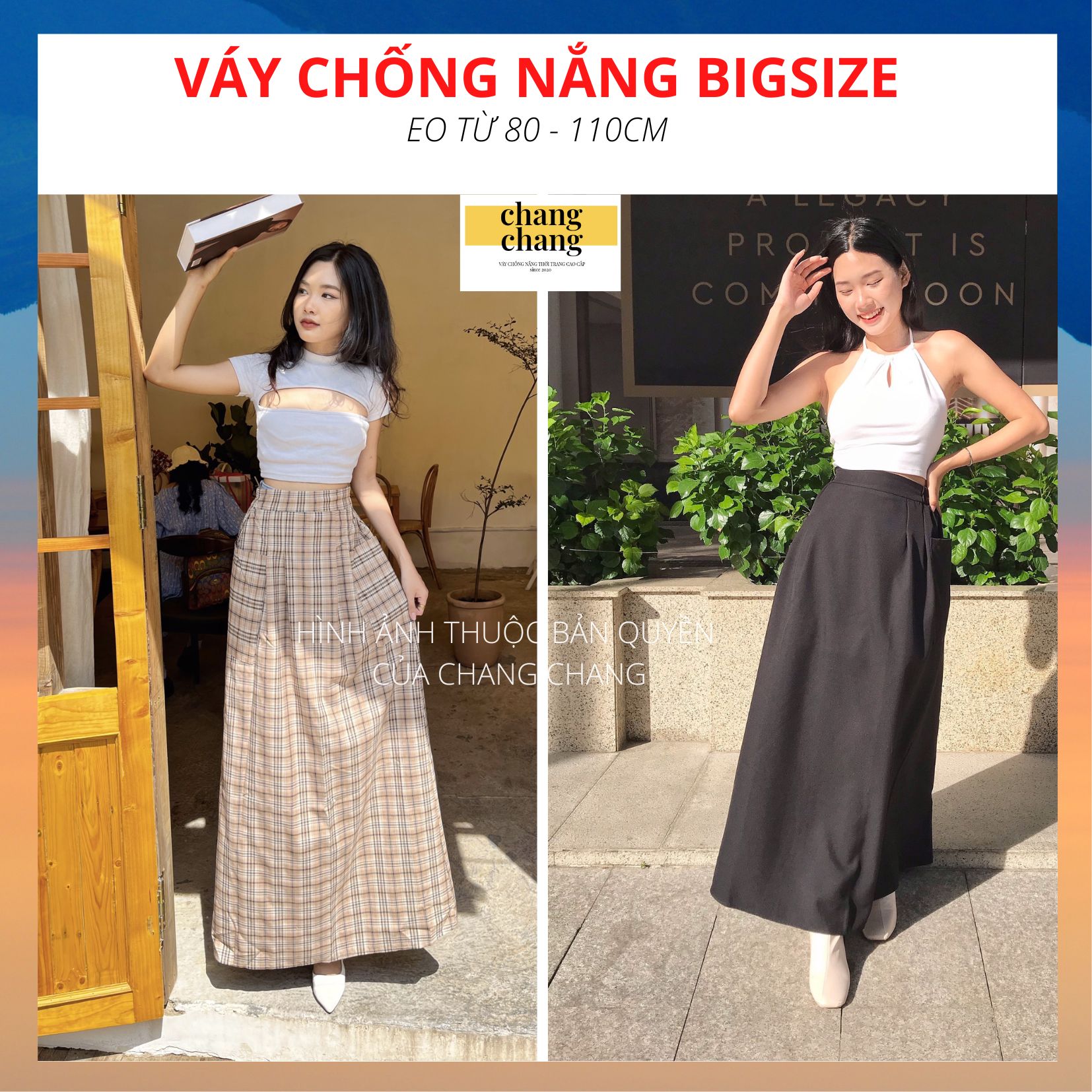 váy chống nắng jean trơn cột dây | Lazada.vn