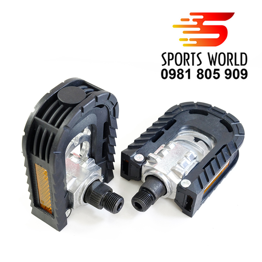 Pedal bàn đạp xe đạp có thể xếp gọn Cốt phi 14mm - SPORTS WORLD