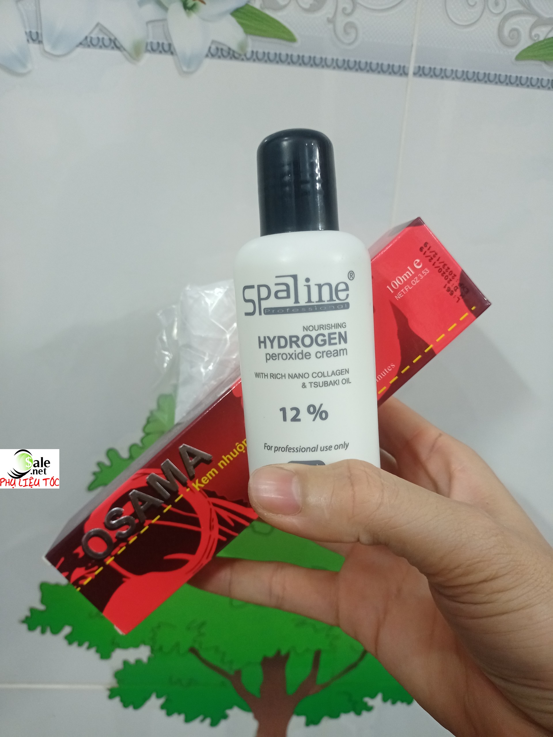 [Có sỉ, 64 màu] Màu nhuộm tóc osama có kèm theo oxy trợ nhuộm và bao tay