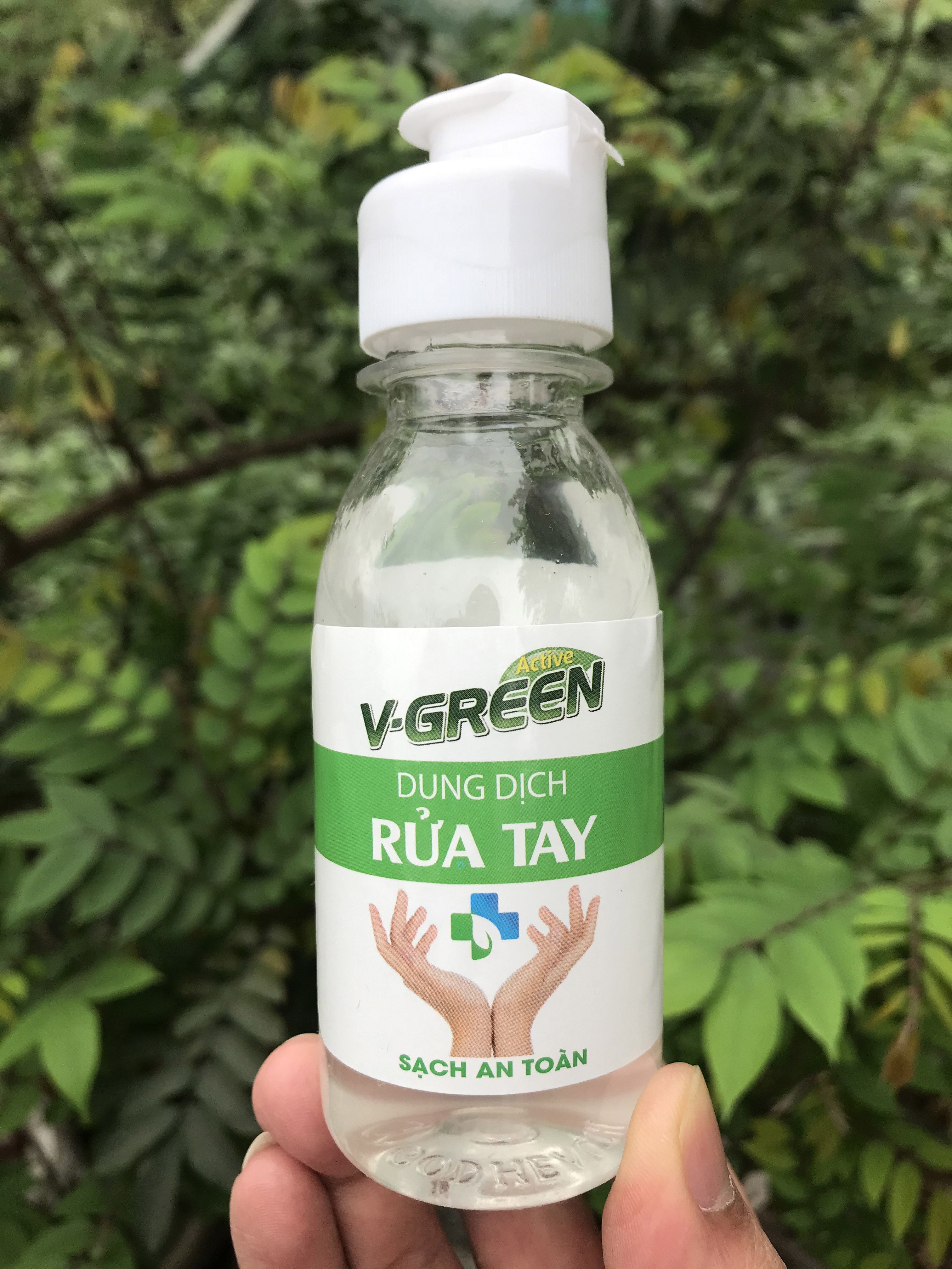 Nước Rửa Tay Khô Sát Khuẩn - Dung Dịch Rửa Tay Khô MiNi Bỏ Túi V-Green Dung Tích 100ml Mui Thơm Dịu