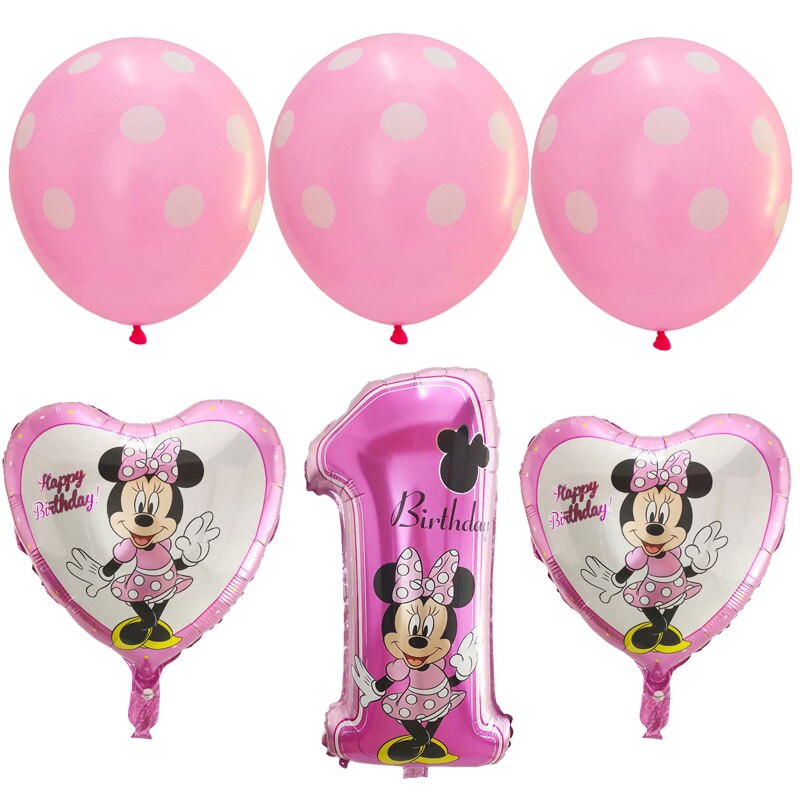 Bóng trang trí sinh nhật các hình, số chuột Micky