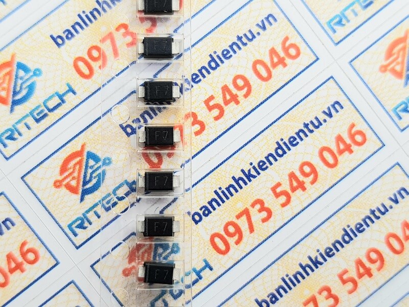 [Combo 20 con] FR107 (SMD) ký hiệu F7 Diode 1A/1000V SOD123