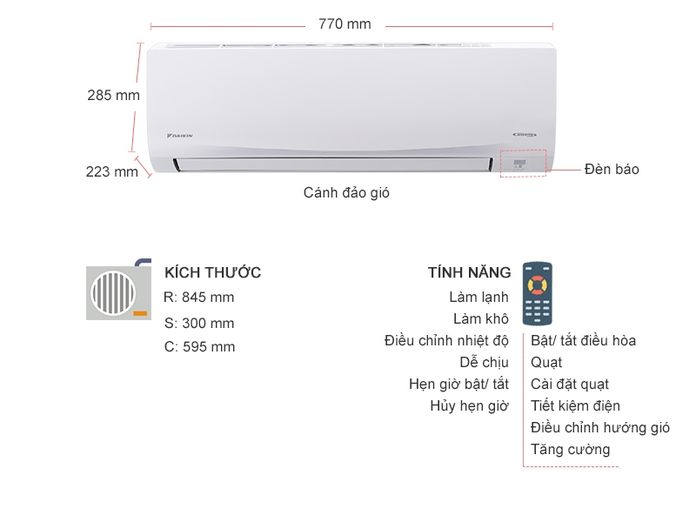 ✅[Trả góp 0%]Máy lạnh Daikin Inverter 2 HP FTKQ50SAVMV