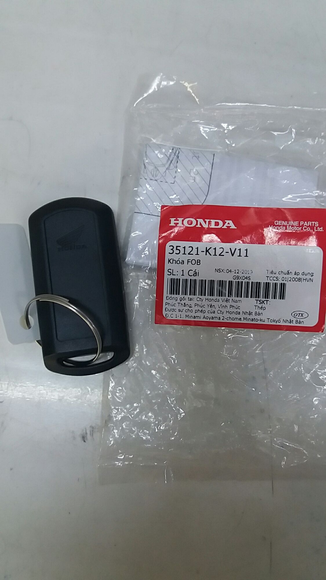 Khóa Điều khiển smartkey Lead125, Vision