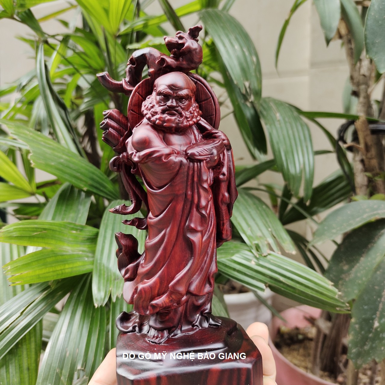 Tượng phật đạt ma sư tổ gỗ trắc