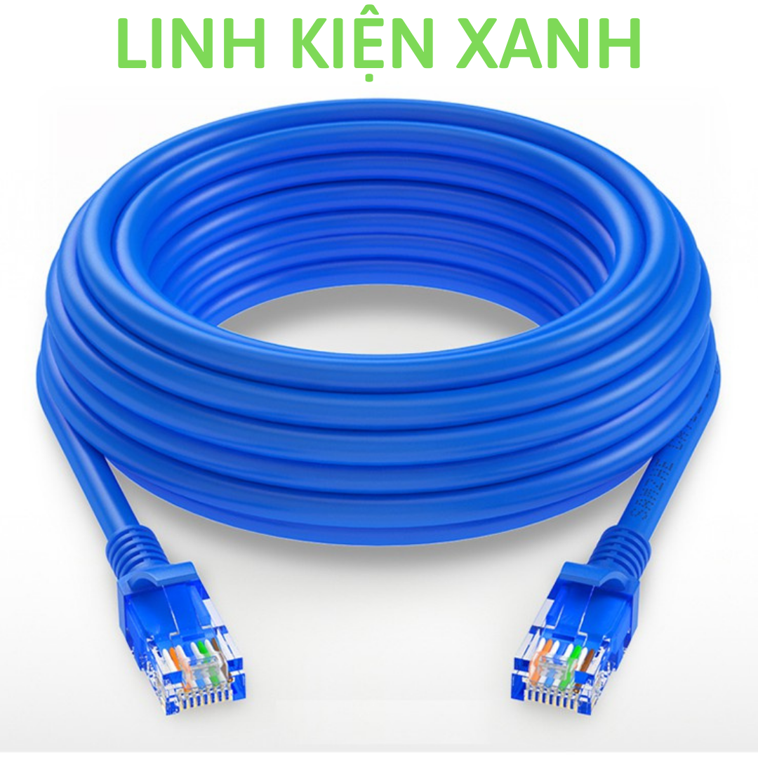 Dây cáp mạng cat5e bấm sẵn 2 đầu 10m 15m 20m 25m 30m 35m 40m 45m 50m - dây cáp mạng lan chính hãng