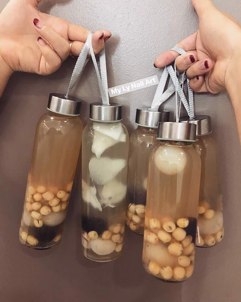 Bình nước thủy tinh có dây xách 500ml