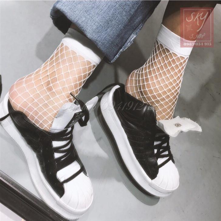 [Rẻ vô địch] Tất lưới, vớ lưới cổ chân ngắn