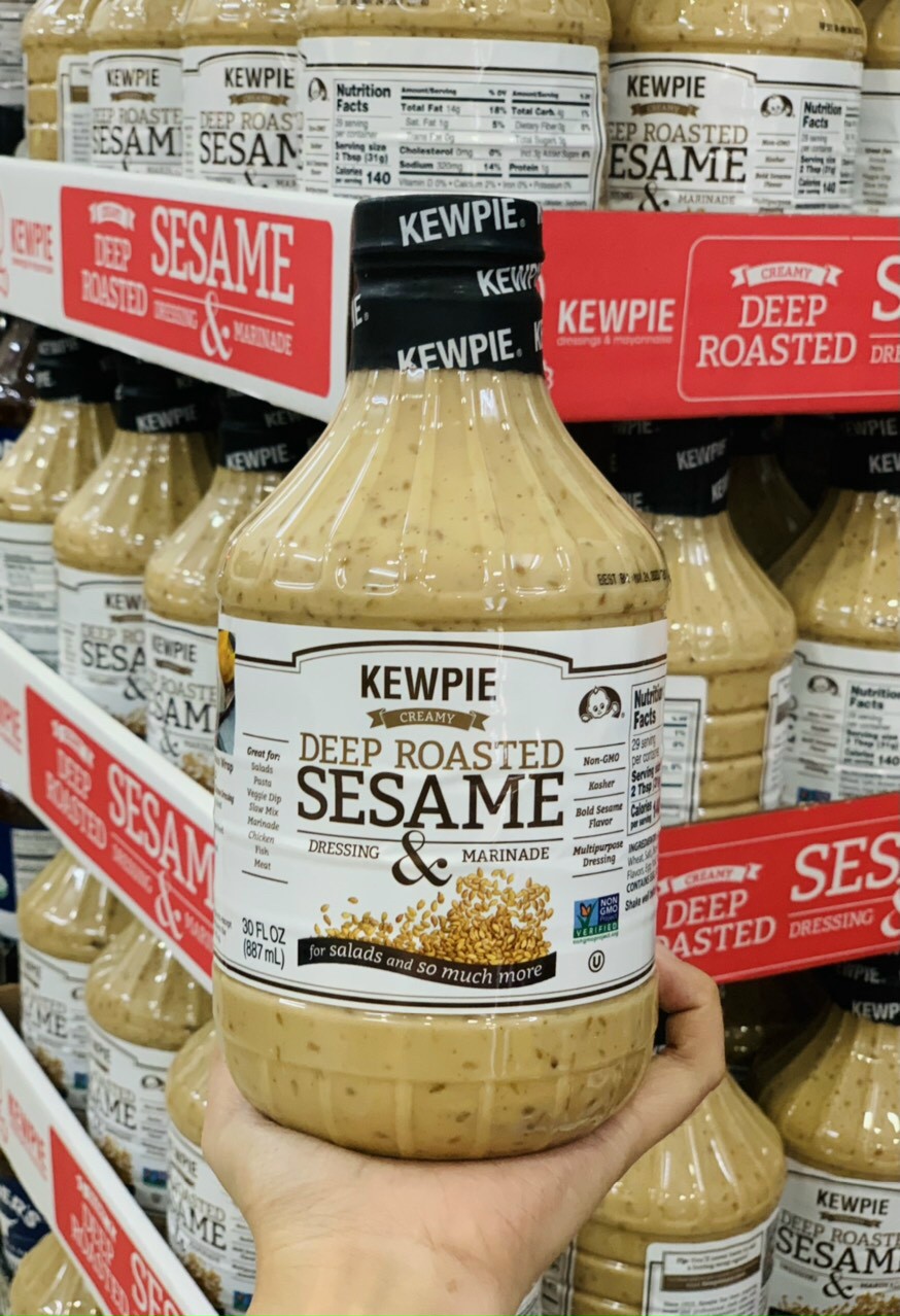 Sốt Mè Rang Kewpie Deep Roasted Sesame Dressing and Marinade 887ML [Date 05/2024]