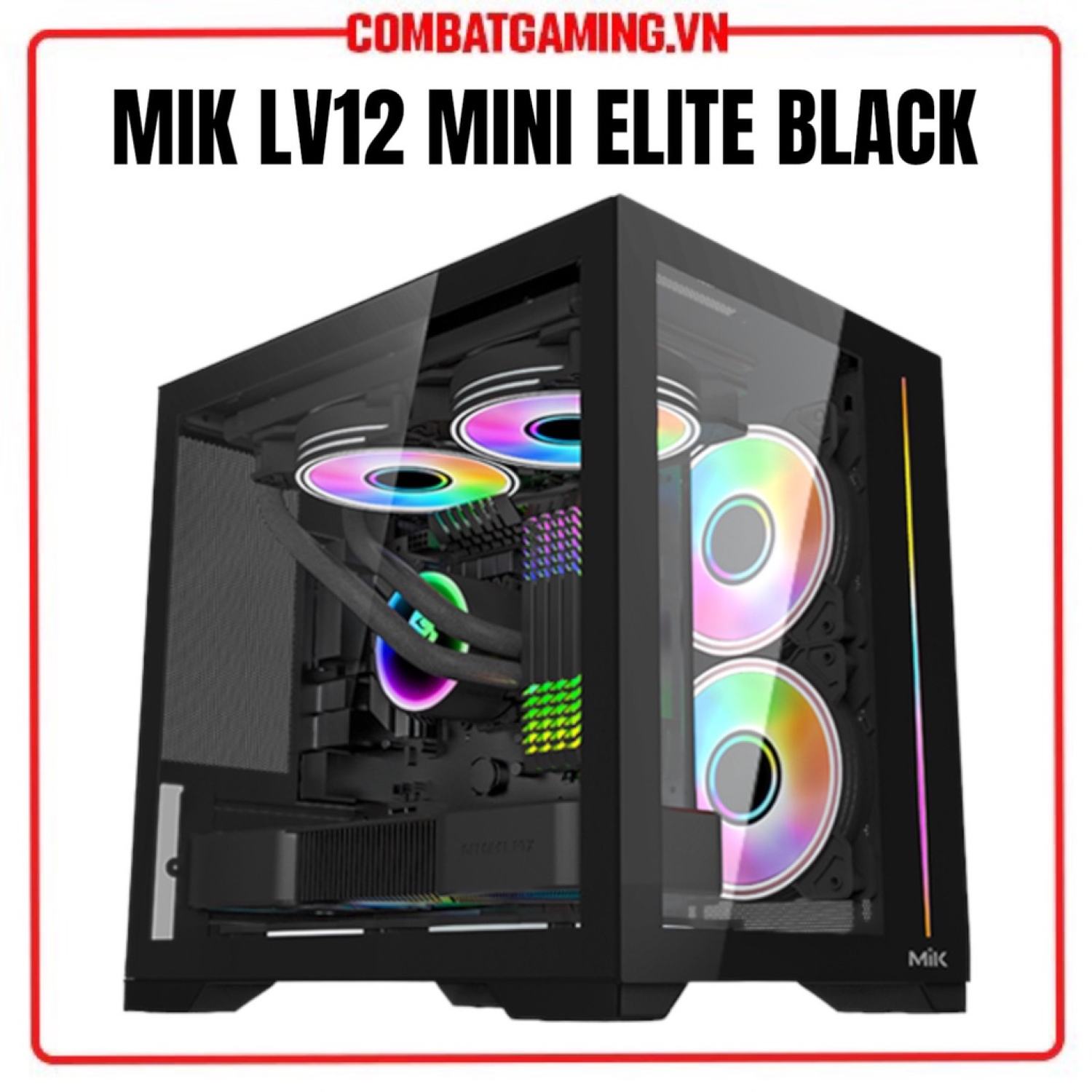 Vỏ Case Máy Tính MIK LV12 , MIK LV12 Mini Black / White