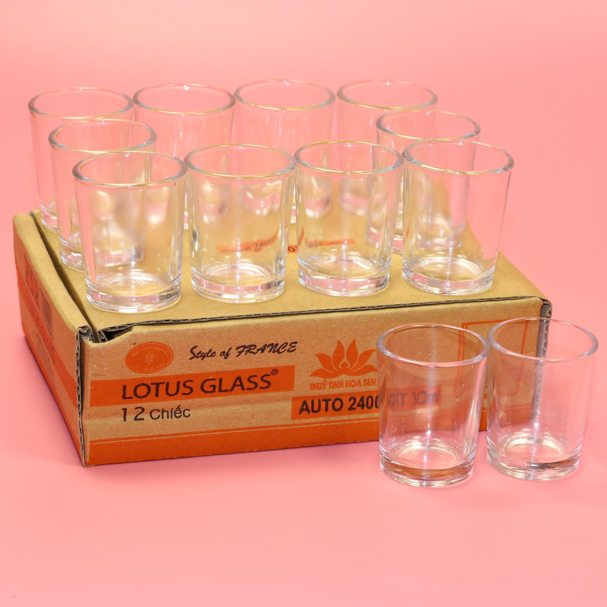 Bộ 12 cốc mít Lotus Glass 30ml