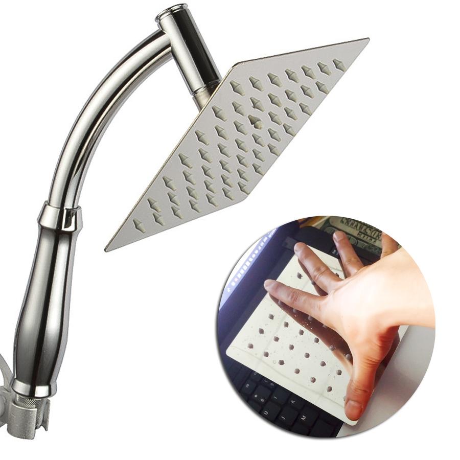 Đầu Vòi Tắm Hoa Sen Bản Lớn Vuông INOX Siêu mỏng Hàng xịn, Bản rộng 15cm, Tắm như mưa (Hình thực tế)
