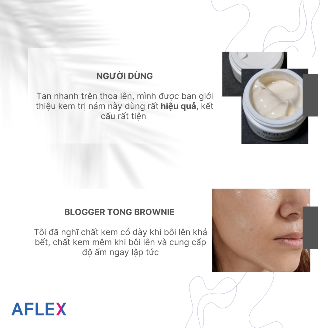 Kem dưỡng trắng da, mờ thâm nám BOTANICSENS Nutritive Erasing Cream