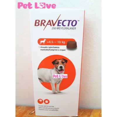 Bravecto diệt ghẻ, viêm da, ve rận (chó từ 4,5 - 10kg)