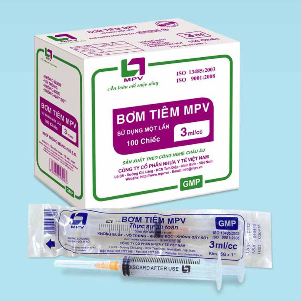 [50 ỐNG] BƠM TIÊM mpv 20 ml[thietbiytehoaxuong]