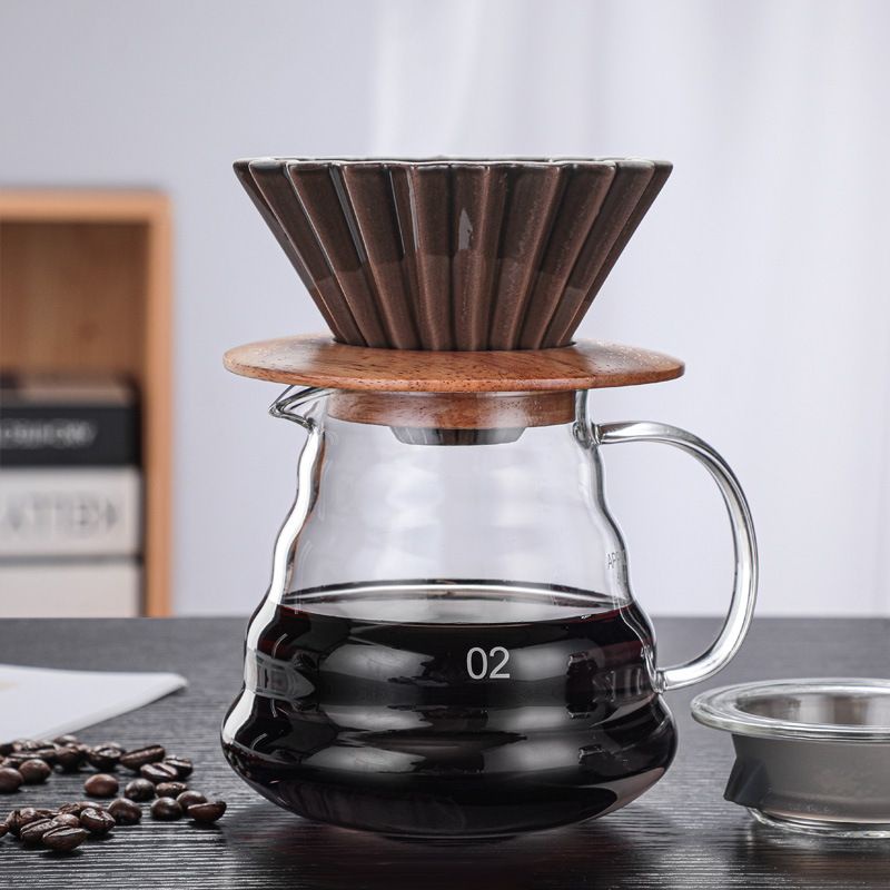 Bình thủy tinh V60 pha cà phê Pour Over