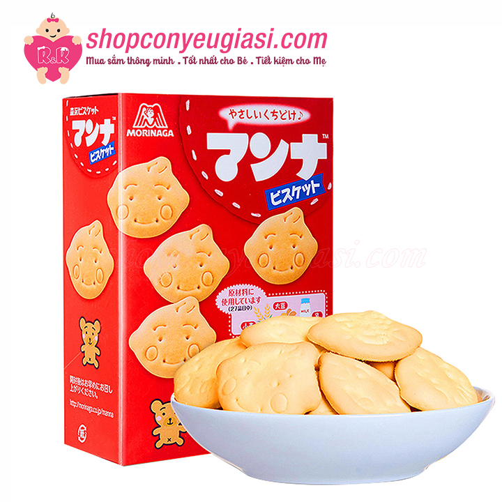 [HCM]Bánh Quy Dinh Dưỡng Morinaga Bổ Sung Canxi Và Sắt 86g