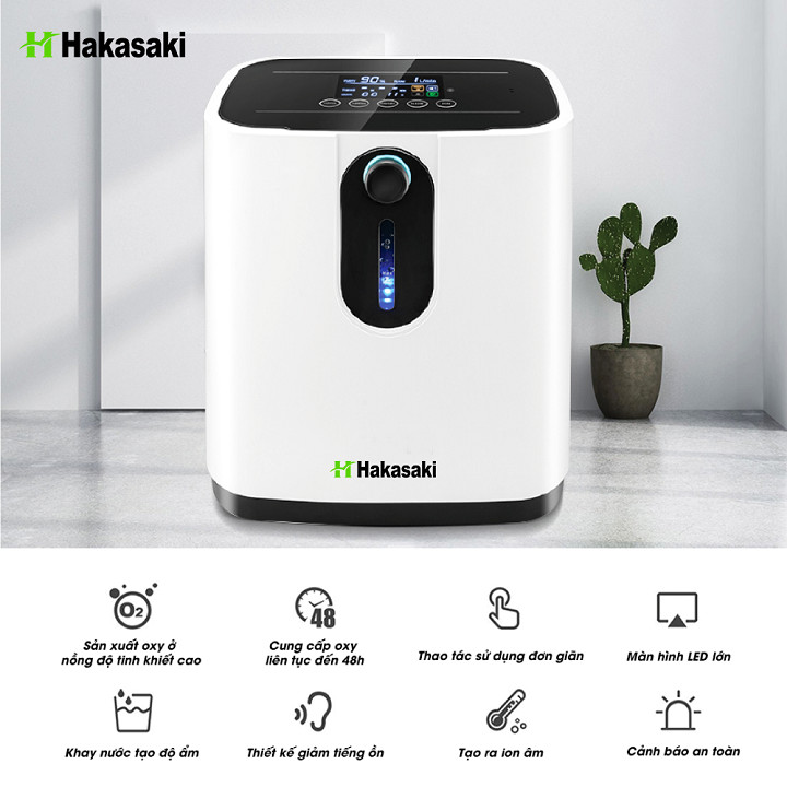 Máy Thở Oxy Y Tế Hakasaki Dung Tích 7 Lít