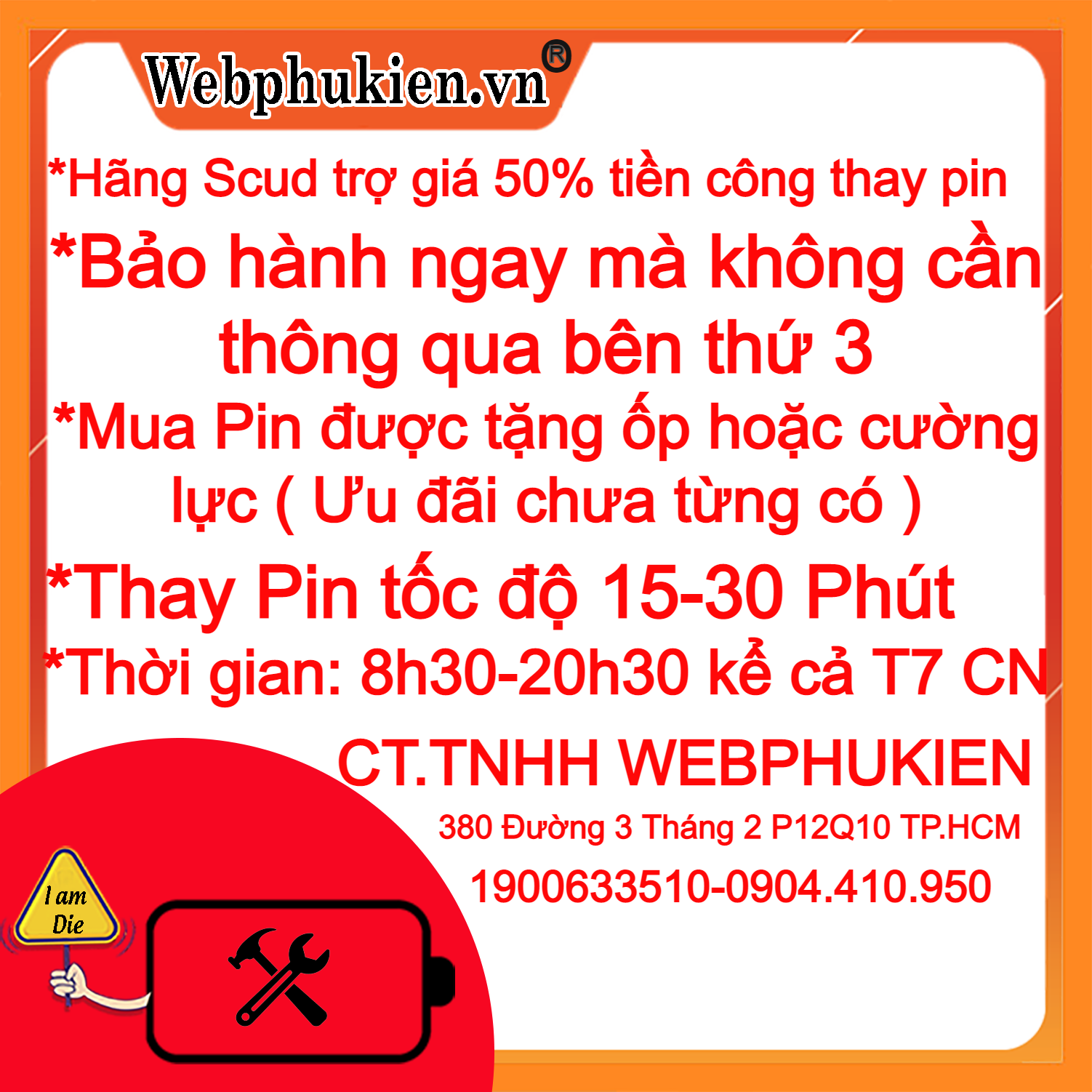 Pin Webphukien cho máy Xiaomi Redmi Note 8/Redmi 8/Redmi Note 8 Pro/Redmi Note 8T/Redmi 9/Redmi 9C/Redmi 9A/Redmi 9T/Redmi 10X 4G/Redmi Note 9 4G/Redmi Note 9 Pro Max/Redmi Note 10X 4G