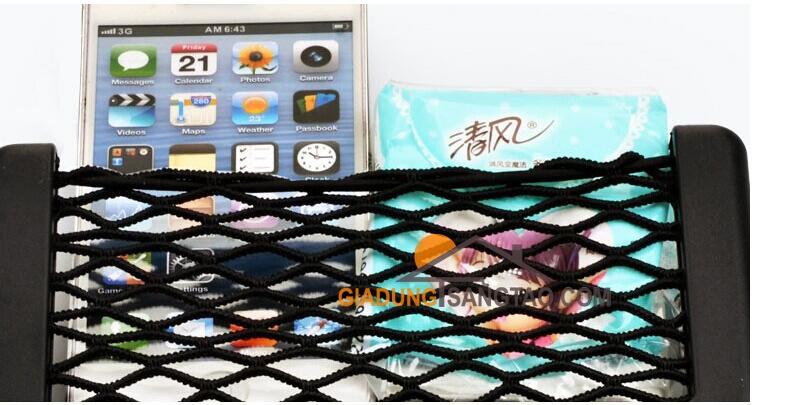 Túi lưới dán ô tô đựng đồ kích thước 15*8cm