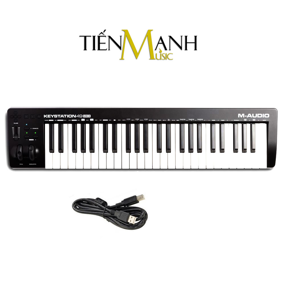 M-Audio Keystation 49 MK3 Ultra Portable USB MIDI Keyboard Controller MKIII MAudio Bàn phím làm nhạc - Sản xuất âm nhạc producer