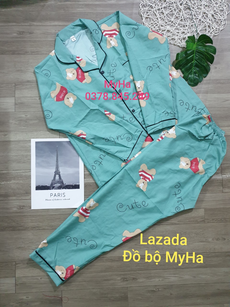 [HCM]Đồ Bộ Kate Thái Tay Dài Quần Dài ( mã 02 )