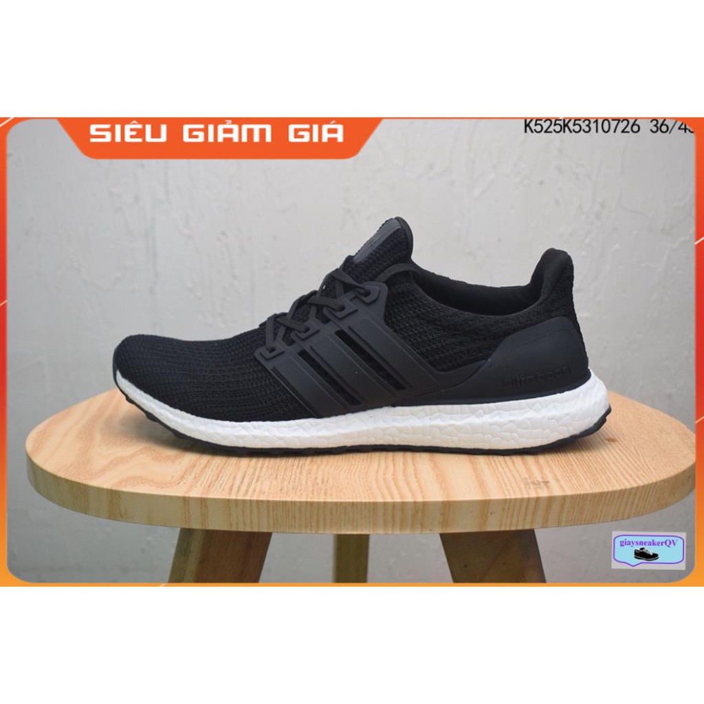 (Full Box) Giày Thể Thao Ultra Boost 4.0 Đen Dành Cho Nam Nữ