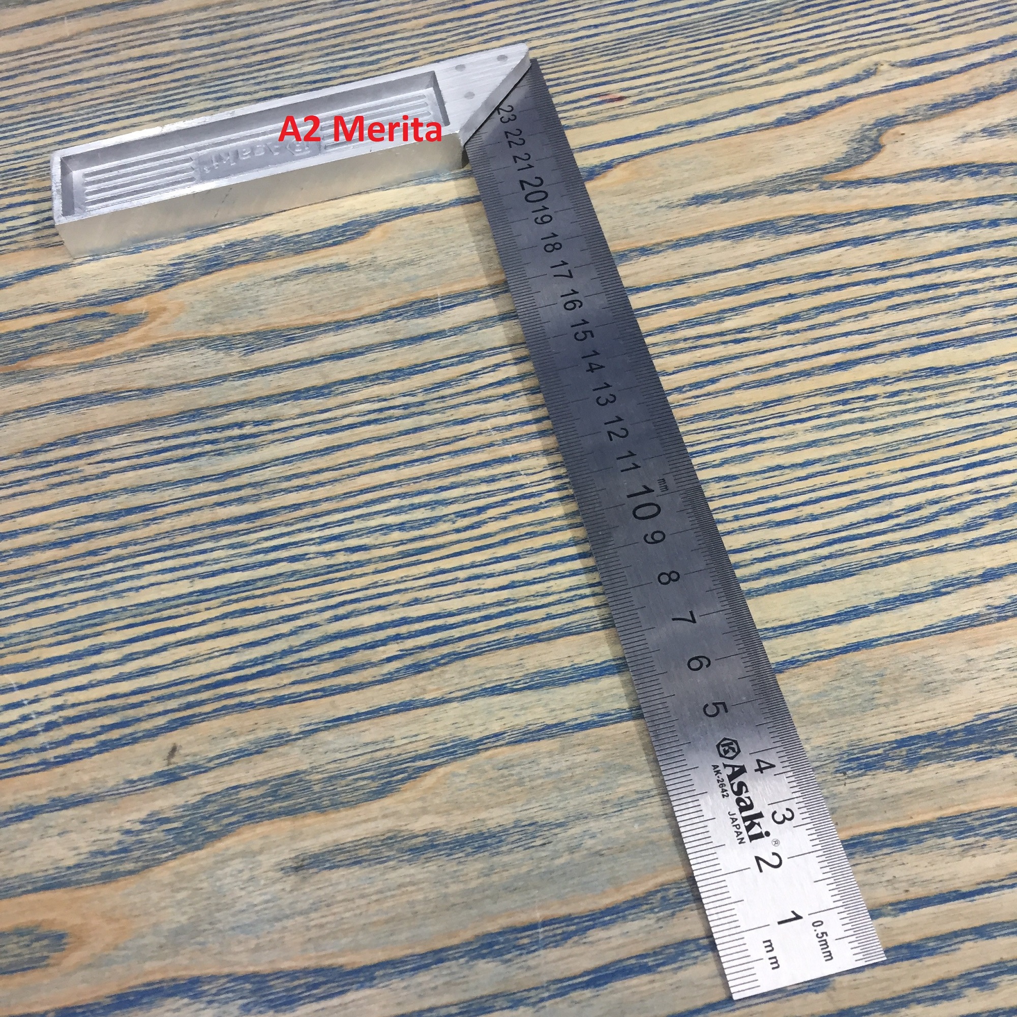 Thước eke mộc 250mm asaki ak-2642