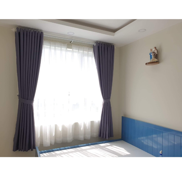 Bát đôi ( giá đỡ đôi) thanh treo rèm 2 lớp - 16cm
