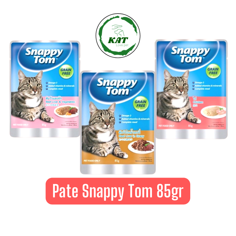 [85gr] Pate Cho Mèo Snappy Tom - Gói 85gr - KAT Store