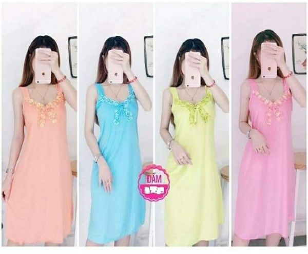 [HCM]Đầm ngủ thun lạnh mặc nhà vải siêu mát - Đầm thun lạnh nữ  M36