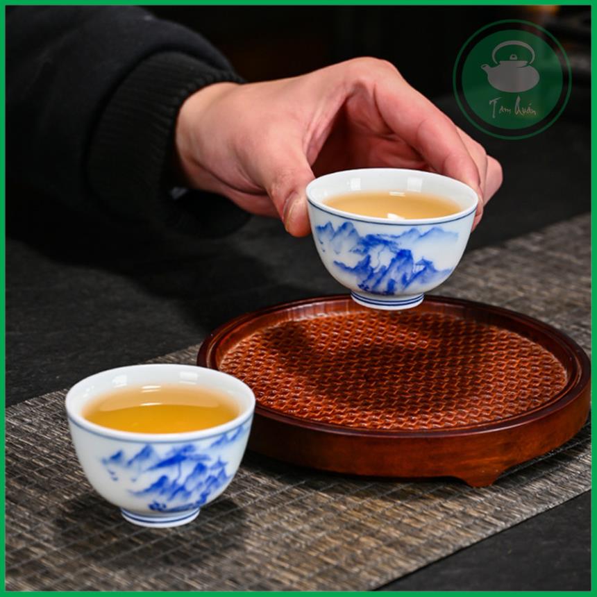 Bộ 6 chén trà sứ Đức Hóa 60ml