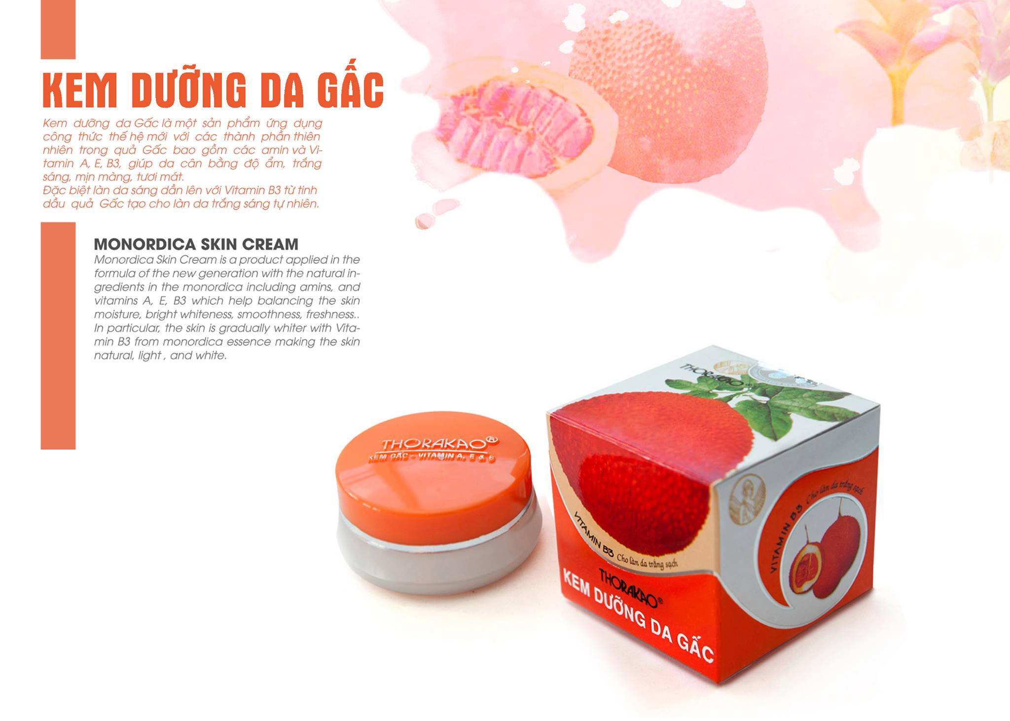 Kem dưỡng da gấc Thorakao 3g