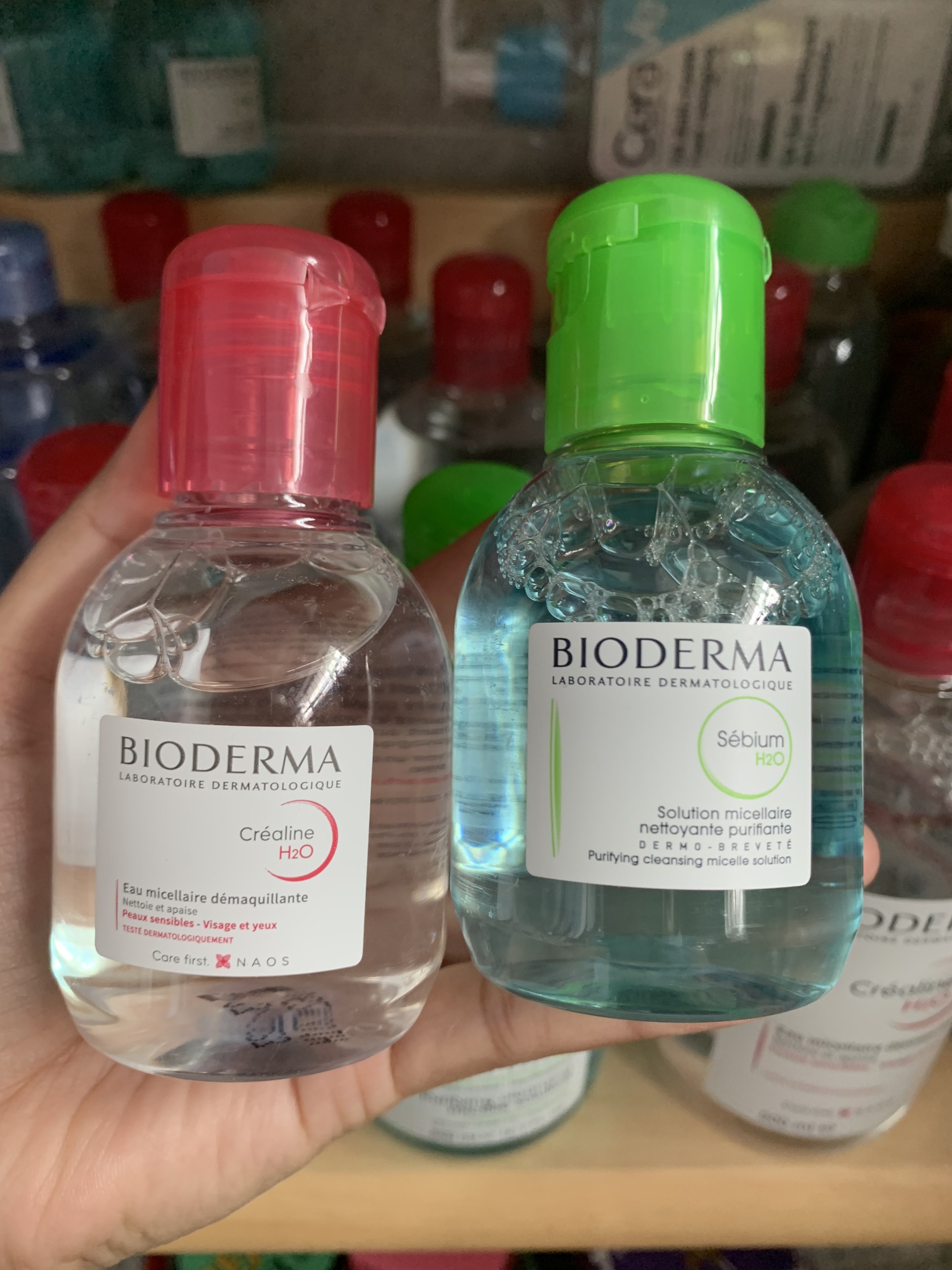 Nước Tẩy Trang BIODERMA H2O Pháp (Hồng - Xanh)