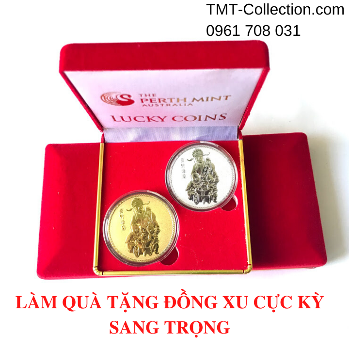 Hộp nhung đựng xu kích thước 9cm x 9cm x 3cm màu đỏ - mã sp000271