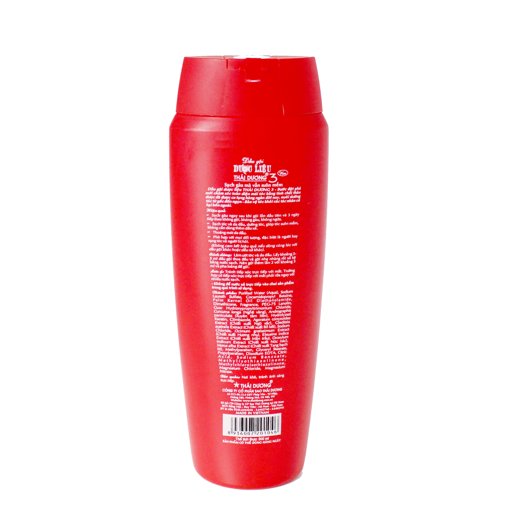Dầu xả dược liệu Thái Dương 3 Đỏ 200ml