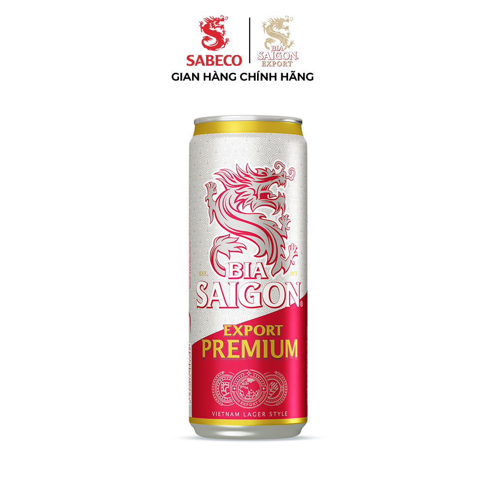 Nồng độ cồn 4.8% - Combo 5 Thùng 24 Bia Saigon Export Premium 330ml