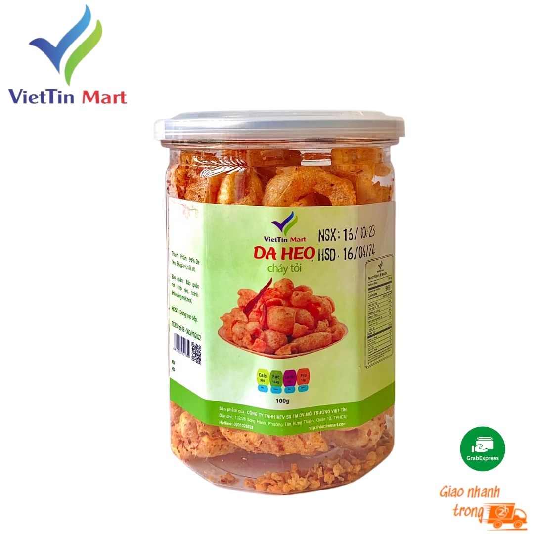 100gram Da Heo Cháy Tỏi